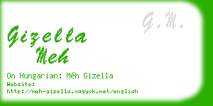 gizella meh business card