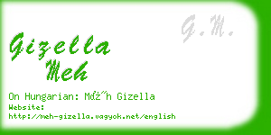 gizella meh business card